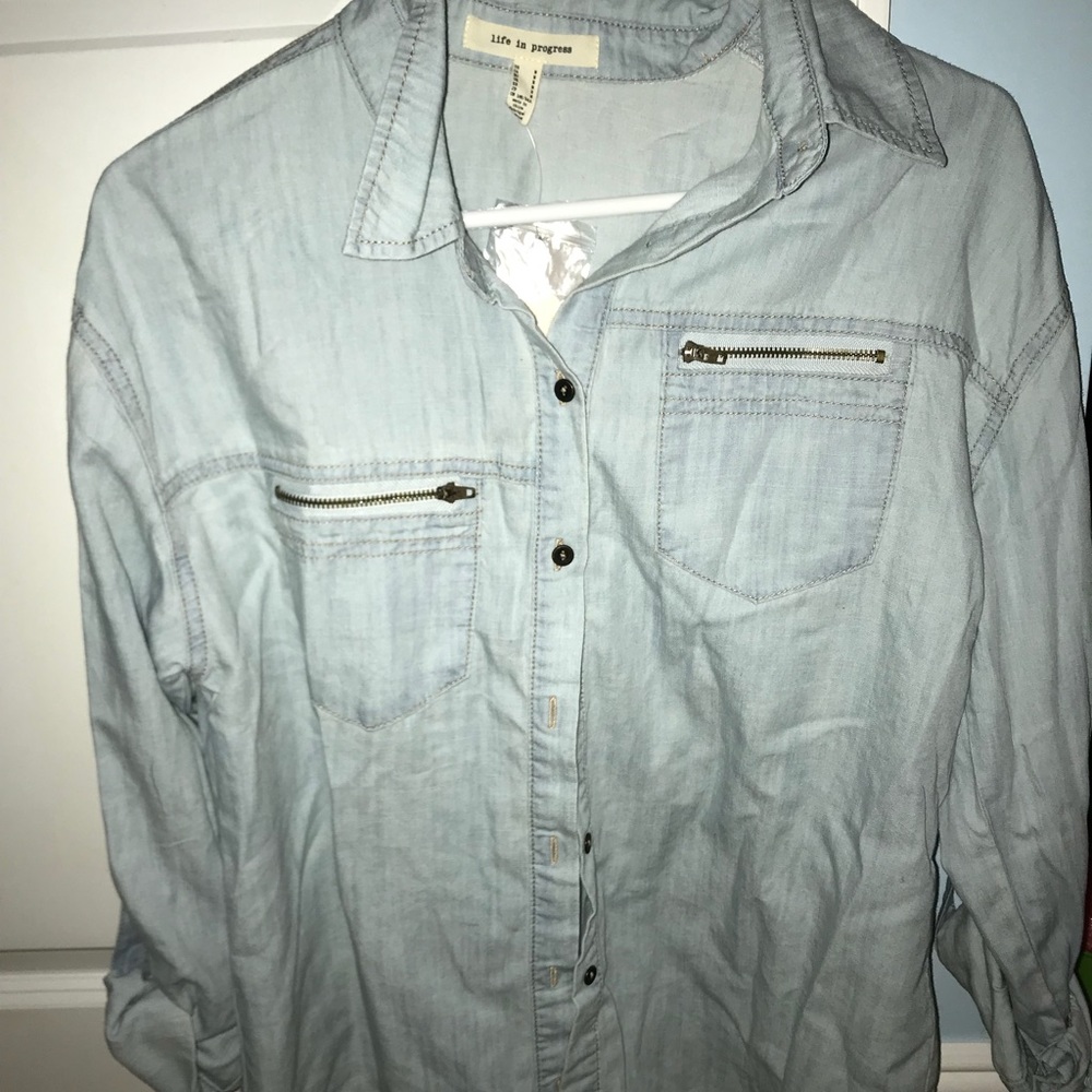 Life in progress Denim Top
